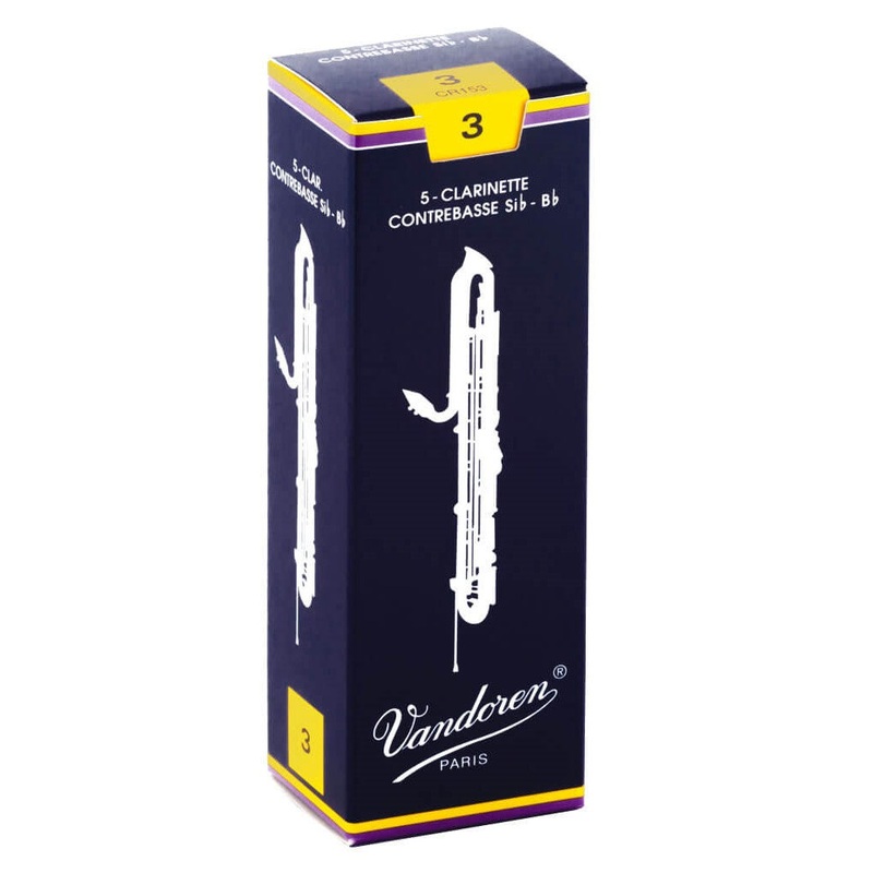 Vandoren CR153 Contrabass Clarinet Reeds #3, Box of 5