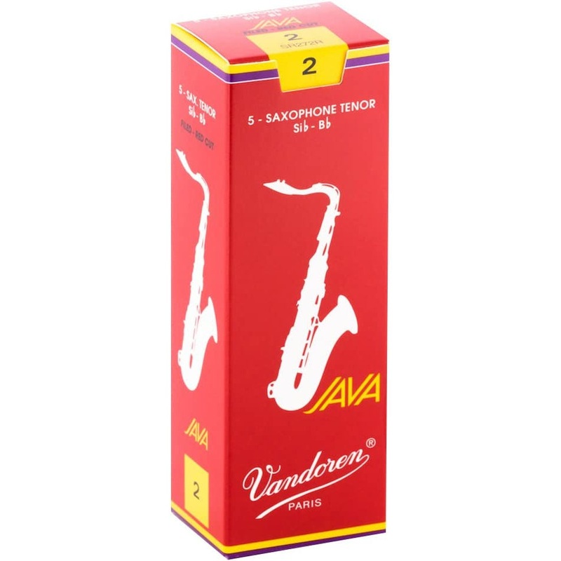 Vandoren SR272R Tenor Sax Java Red Reeds Strength #2 – Box of 5