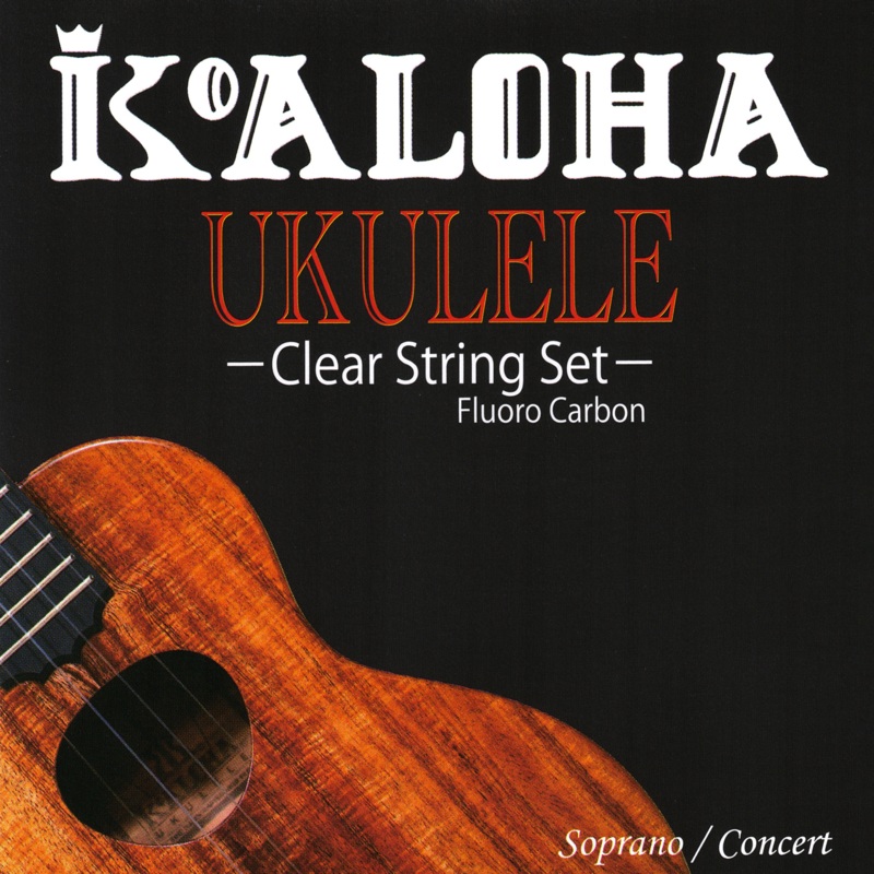 KoAloha FLK-SCHG Soprano/Concert Ukulele String, GCEA Set