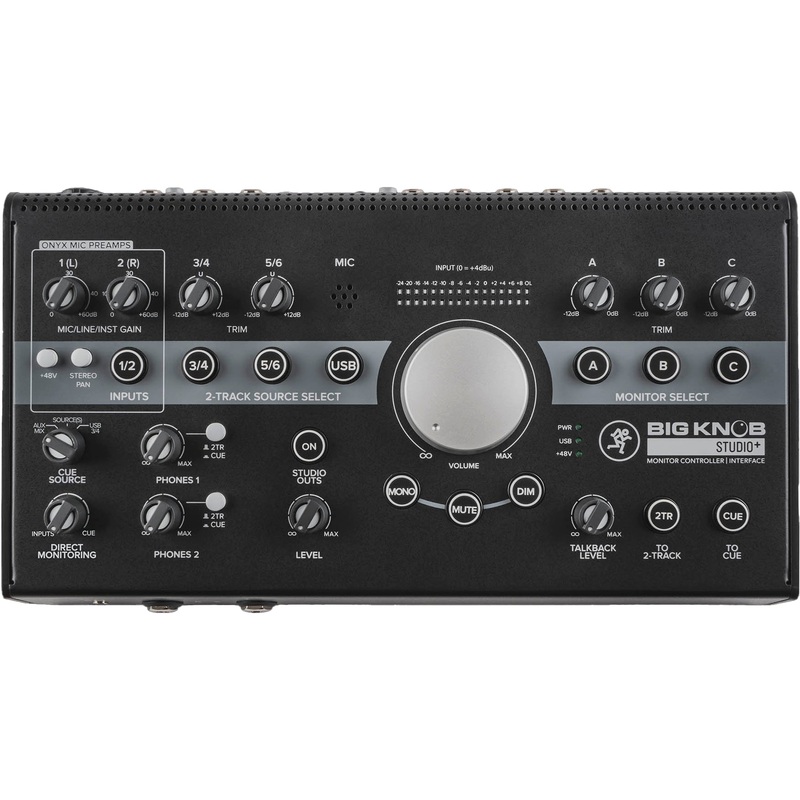 Mackie BIGKNOBSTUDIO+ 4×3 Studio Monitor Controller | 192kHz USB I/O