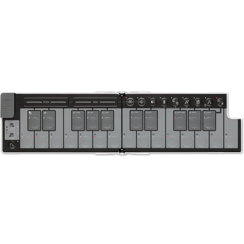 Korg NANOKEYFDWH nanoKEY Fold MIDI Keyboard, White