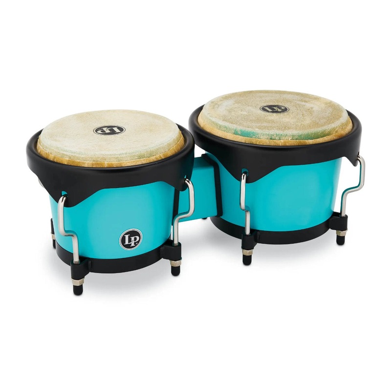 Latin Percussion LP601D Discovery 6-1/4in & 7-1/4in Bongo Set w/ Bag – Sea Foam