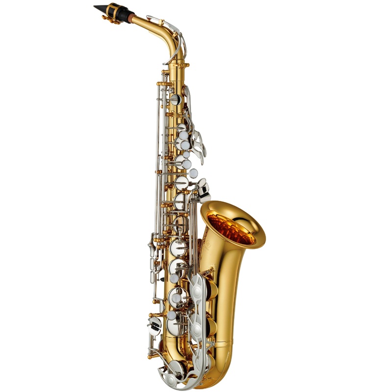 Yamaha YAS-26 Standard Alto Saxophone, key of Eb, nickel plated keys