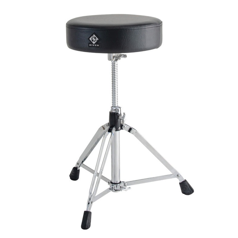 Dixon PSN-9 Round Drum Throne Double-Braced Round Throne – Black Vinyl
