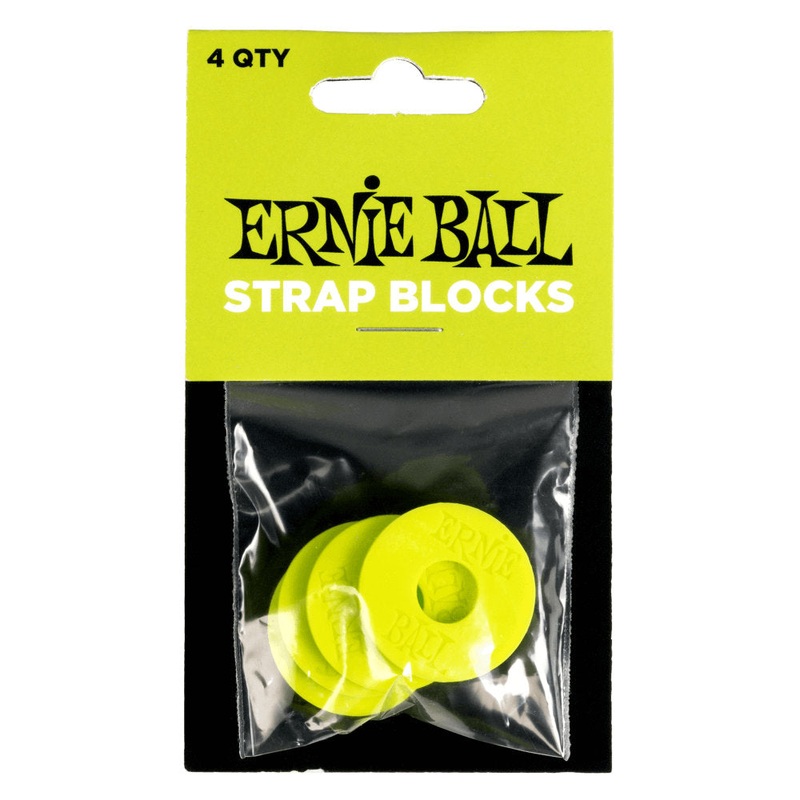 Ernie Ball Strap Blocks (4 Pack) – Green