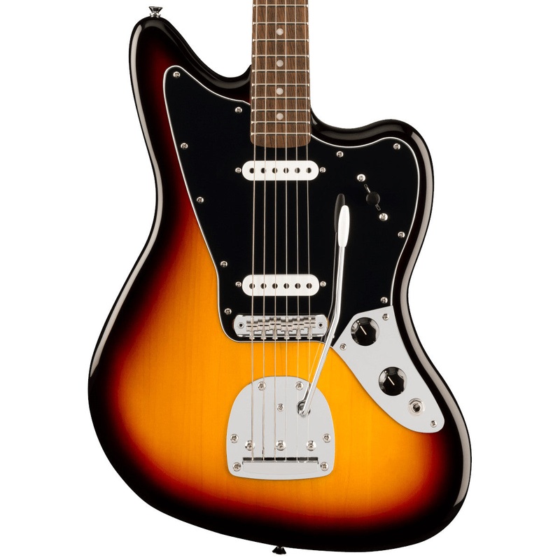 Fender Squier Affinity Series Jaguar Electric Guitar – Laurel Fingerboard – Black Pickguard – 3-Color Sunburst