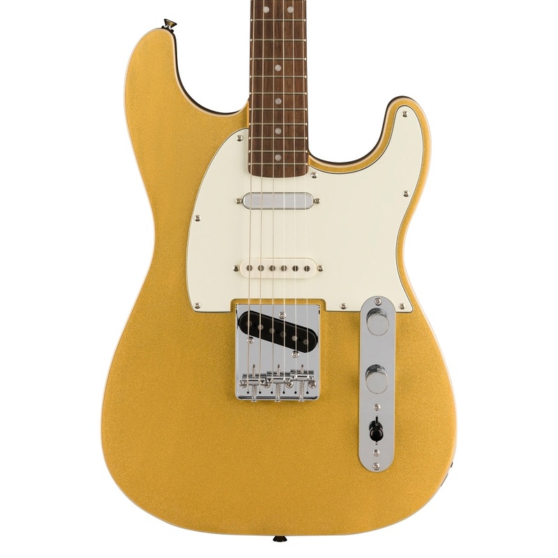 Fender Squier Paranormal Custom Nashville Stratocaster – Laurel Fingerboard – Parchment Pickguard – Aztec Gold
