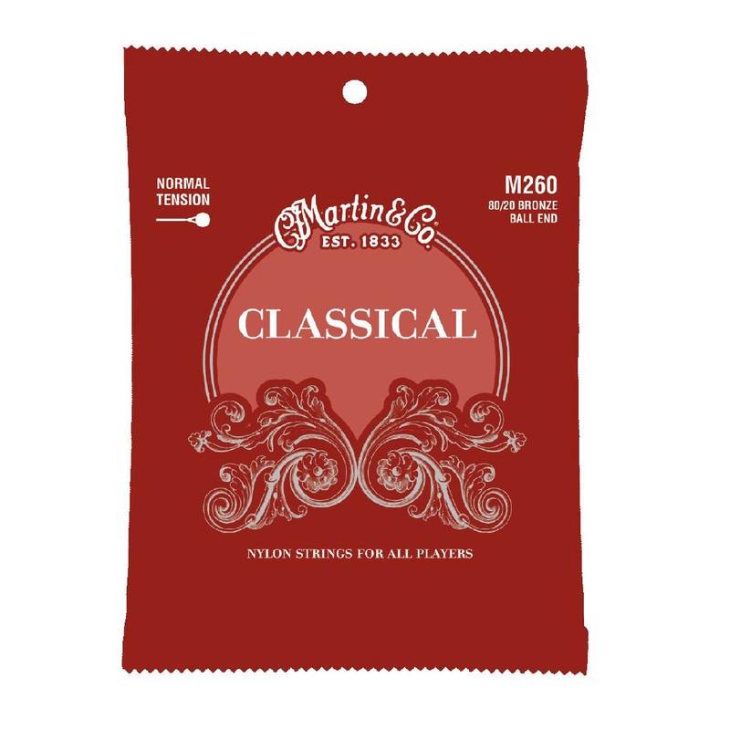 Martin Ball End Classical Guitar Strings – Normal Tension – 80/20 Bronze