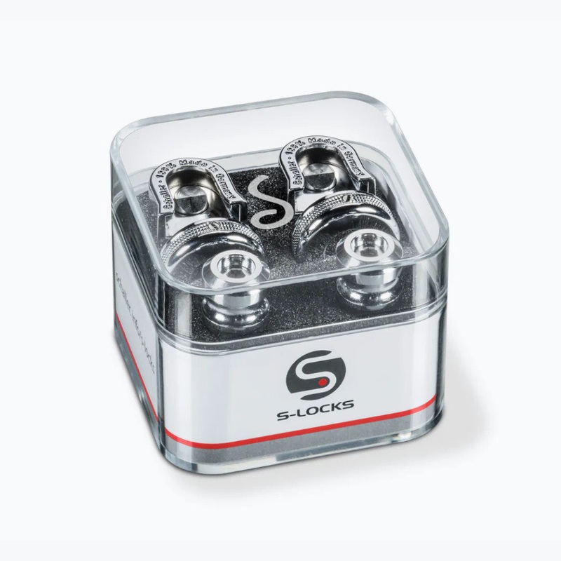 Schaller 445 S-Lock Guitar Strap Lock System – Chrome