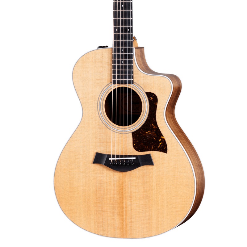 Taylor 212ce Acoustic-Electric Guitar – Solid Spruce Top – Walnut Back and Sides – Matte Finish
