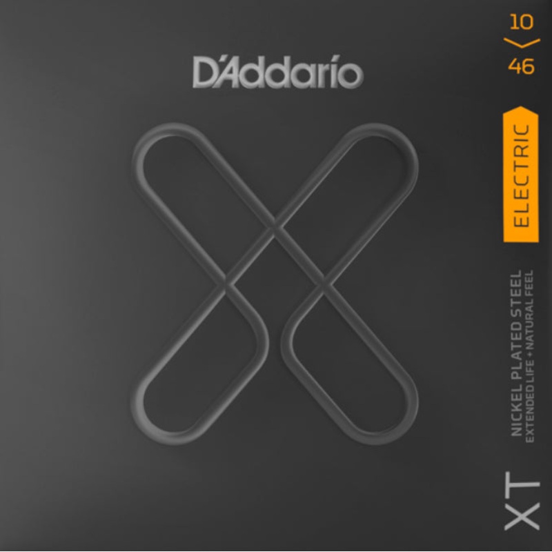D’Addario XTE1046 XT Electric Nickel Plated Regular Light Steel Strings, 10-46