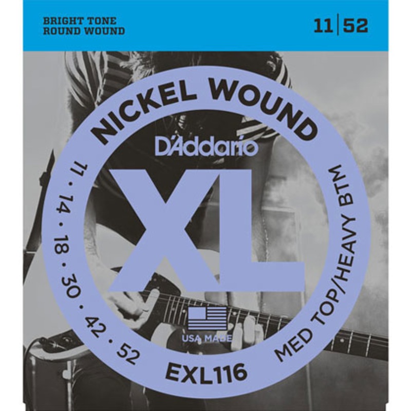 DAddario EXL116 Nickel Wound Medium Top Heavy Bottom 11-52
