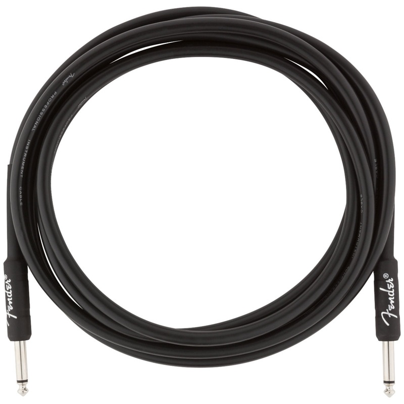 Fender Professional Series Instrument Cables – Straight/Straight – 10ft – Black