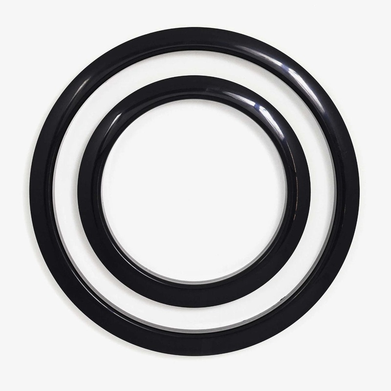 Gibraltar Bass Drum Port Hole Protector Ring  – 6in – Black