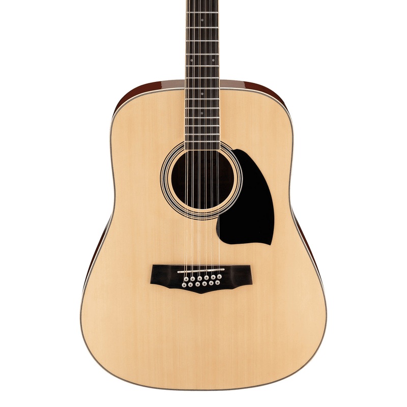 Ibanez 12-String Dreadnought Acoustic Guitar – Natural High Gloss