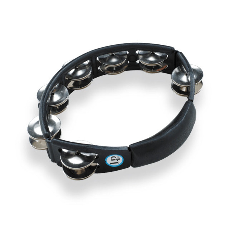 Latin Percussion LP150 Cyclops Handheld Tambourine Black – Steel