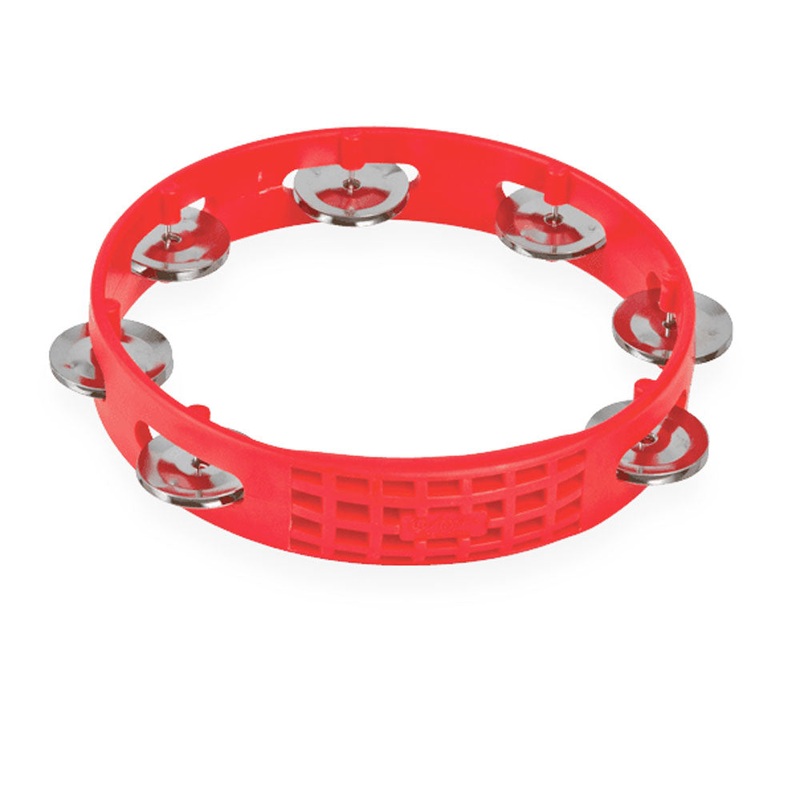 Latin Percussion – LPA181 – Aspire Single Row Tambourine – Red – 8 inch