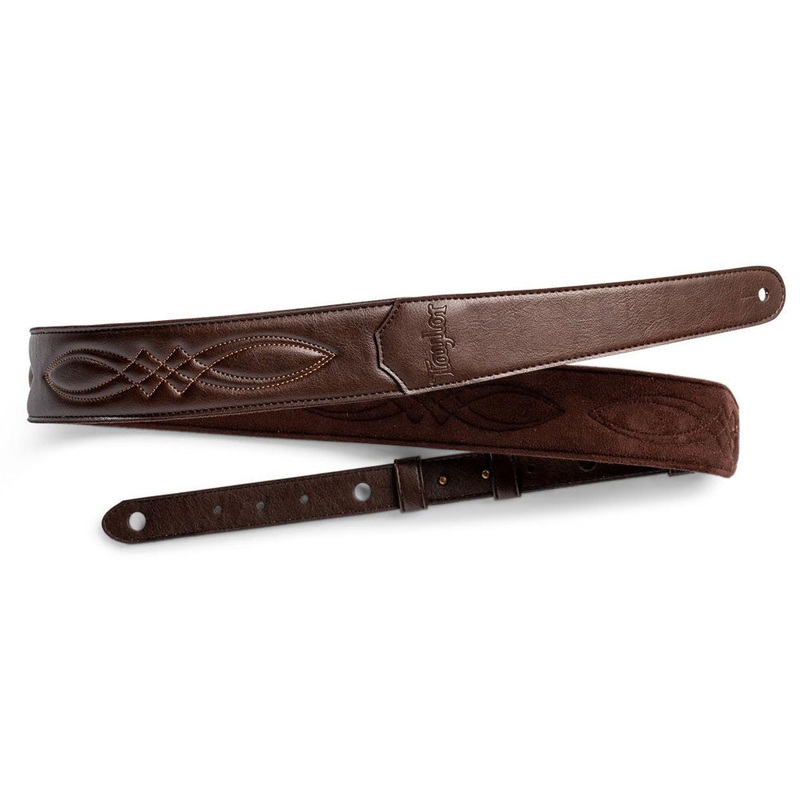 Taylor 4200-20 Vegan Leather 2 in. Guitar Strap – Chocolate Brown