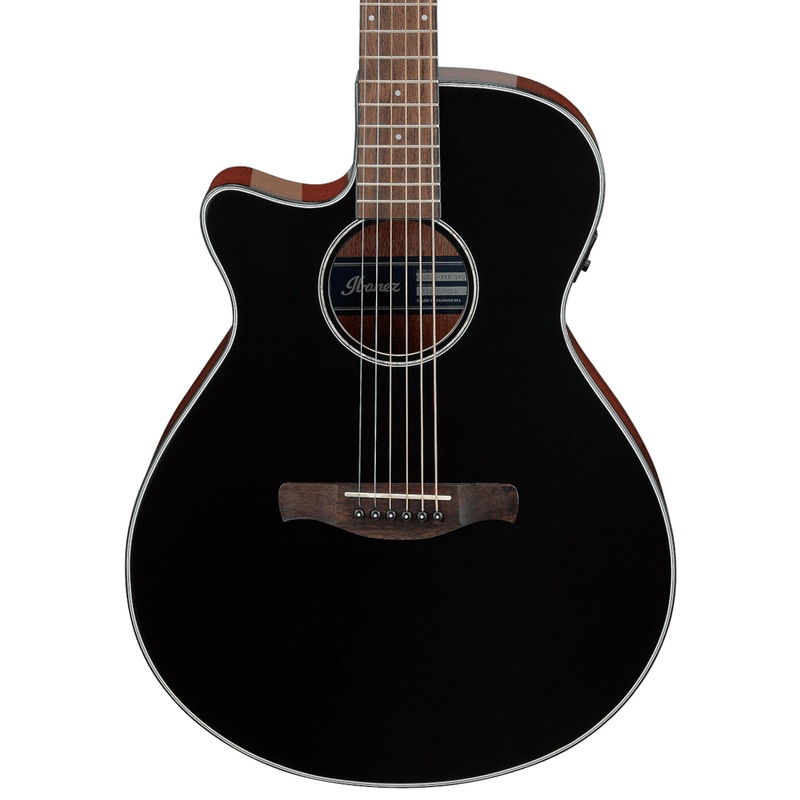 Ibanez AEG50LBKH Lefty Cutaway Acoustic-Electric Guitar – Black High Gloss