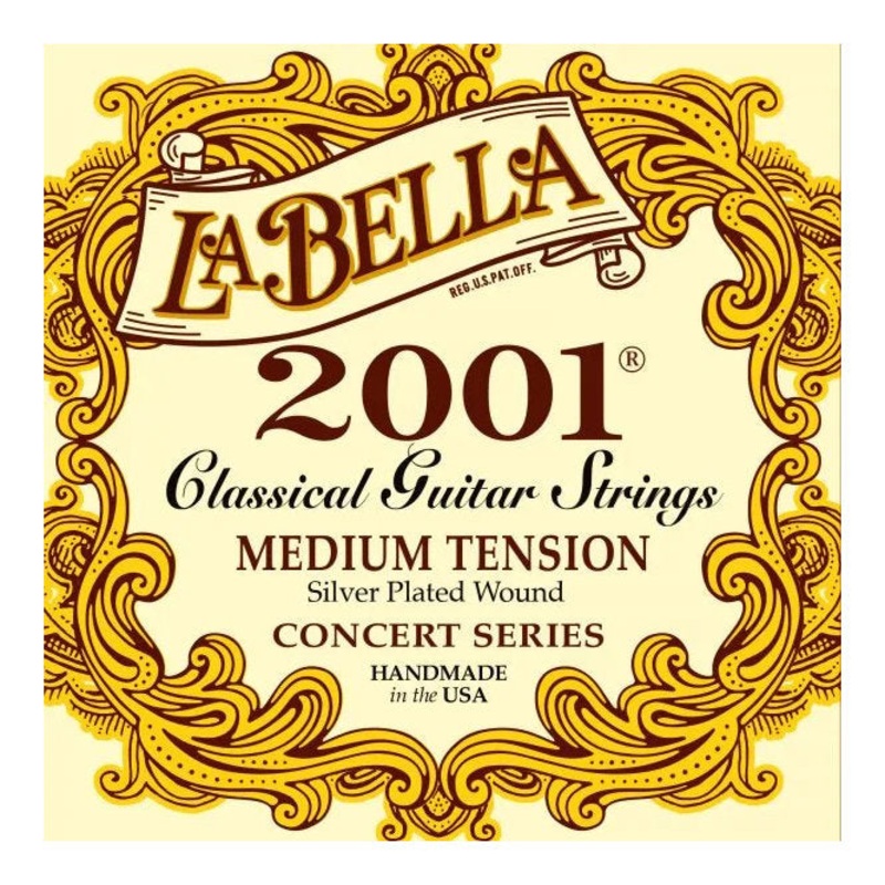 La Bella 2001 Classical Nylon Guitar Strings – Medium Tension