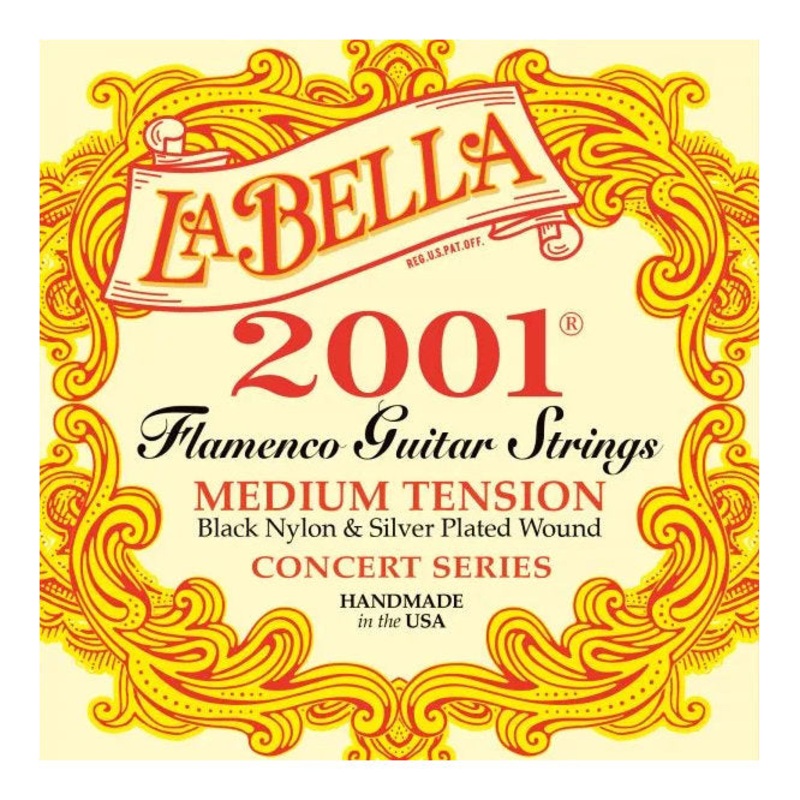 La Bella 2001 Flamenco Nylon Guitar Strings – Medium Tension