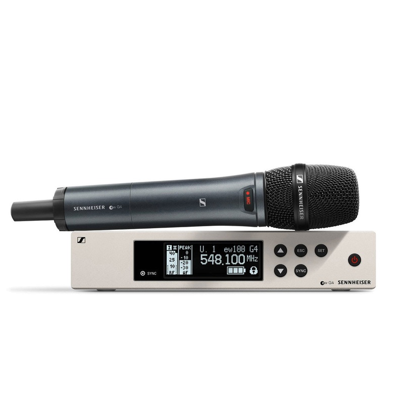 Sennheiser EW 100-G4-S Handheld Wireless Mic System with E-945 – Freq Band A (516 – 558 MHz)