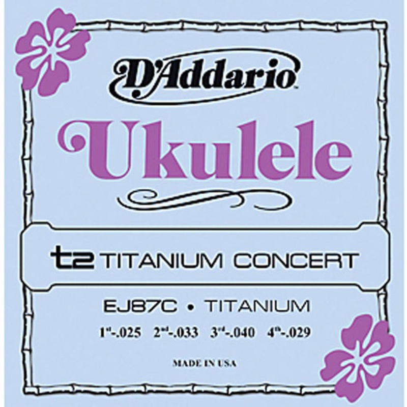 DAddario EJ87C Titanium Concert Ukulele Strings