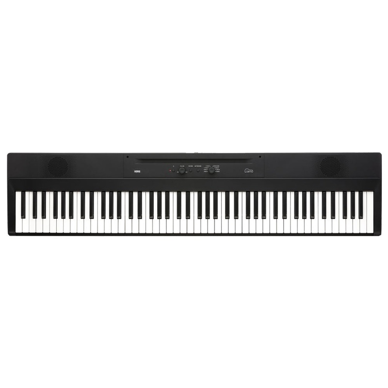 Korg Liano 88-Key Digital Piano with Pedal and Music Rest – Black
