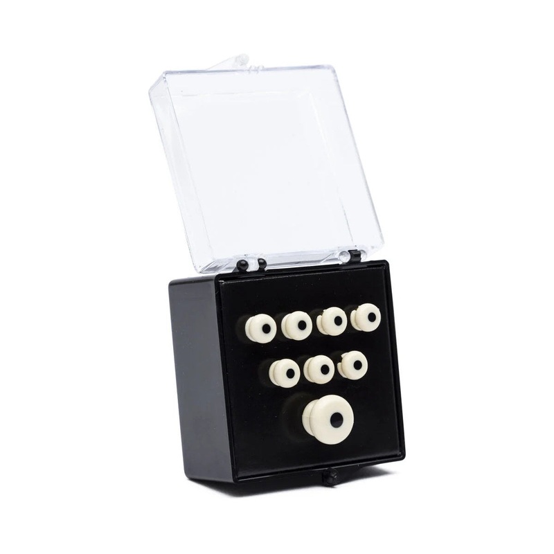 Martin Inlaid Bridge & Endpins – White/Black