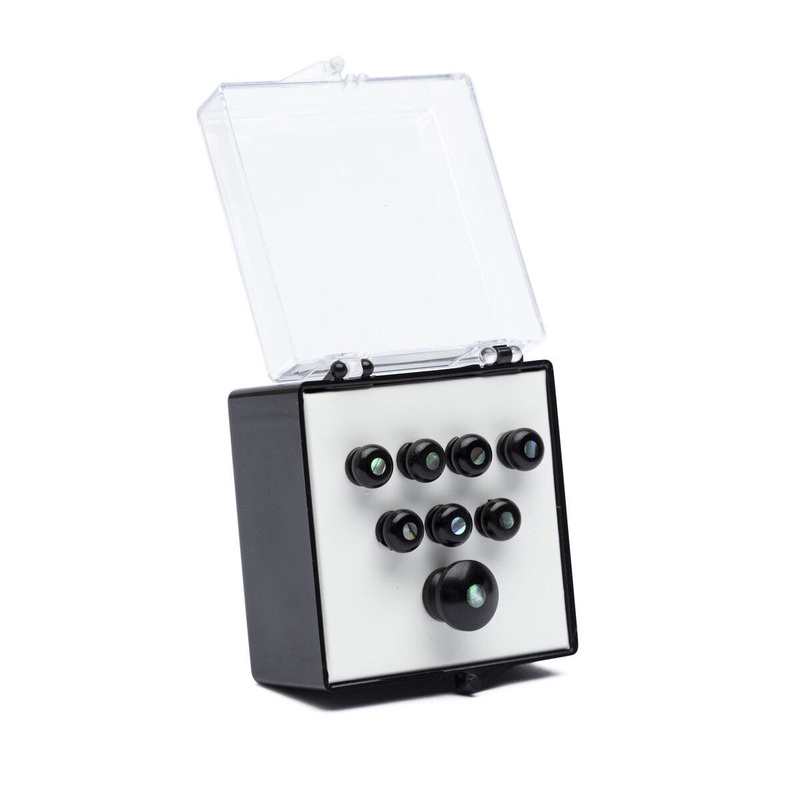 Martin Pearl Inlaid Bridge & Endpins – Ebony