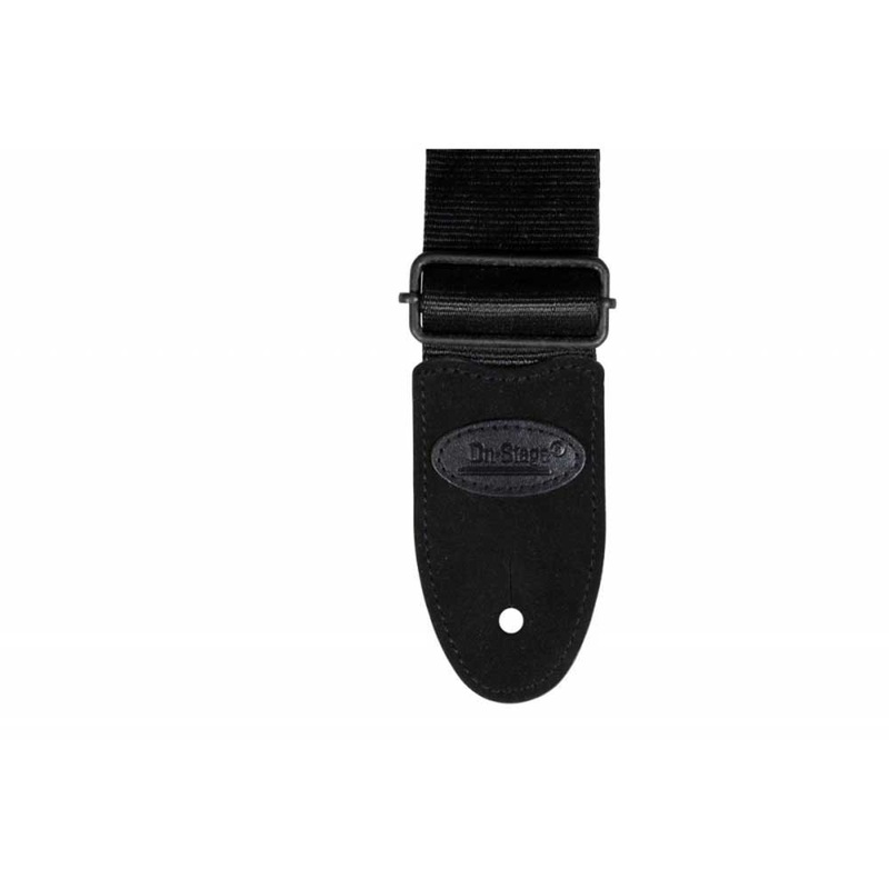 On-Stage GSA20BK Seatbelt 2 in. Guitar Strap – Black