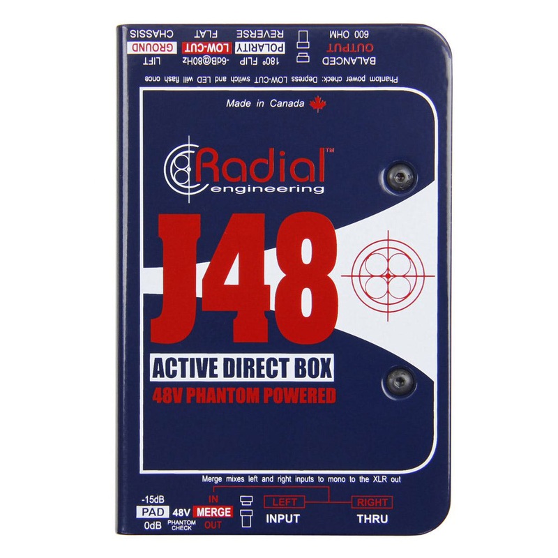 Radial Engineering J48 Phantom Powered Active Direct Box