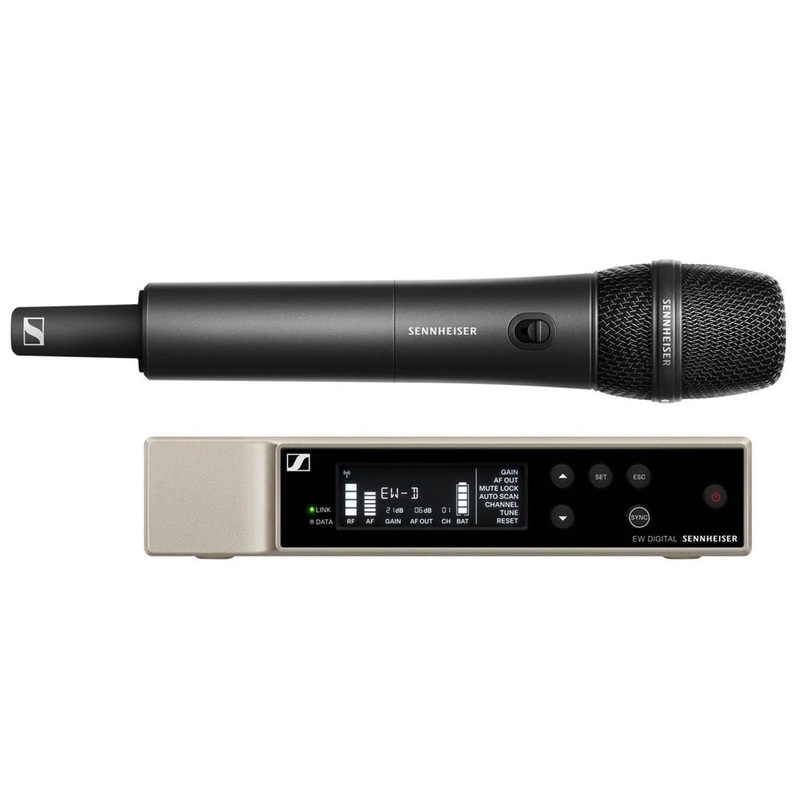 Sennheiser EW-D Evolution Wireless Handheld Microphone System w/ e835 – Frequency Band R4-9 – 552 – 607.8 MHz