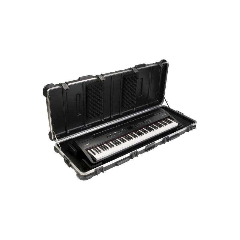 SKB ATA 88-Note Keyboard Case – Wheels – TSA Locking Trigger Latch