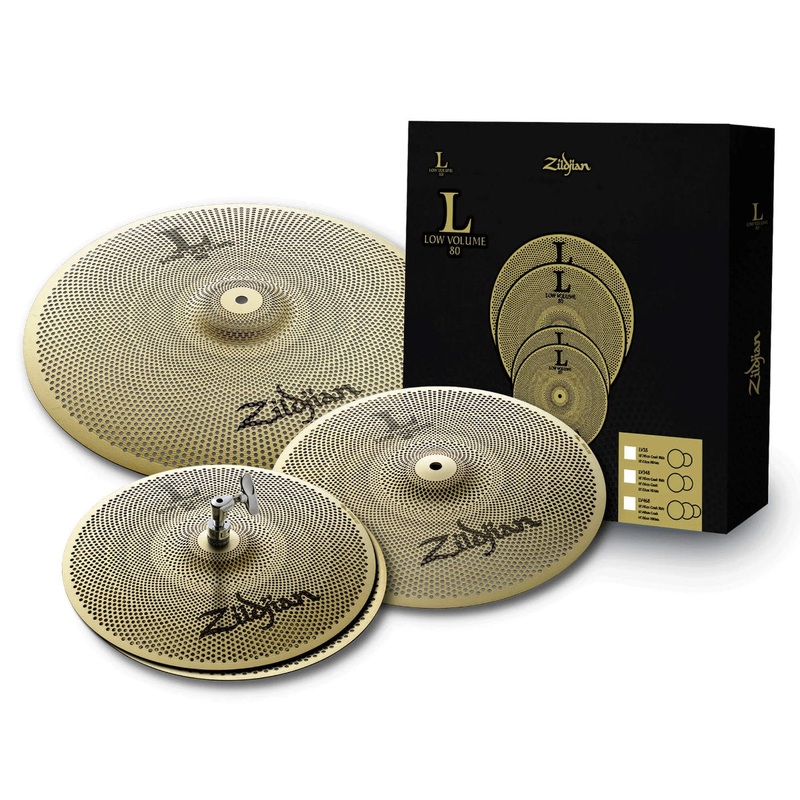 Zildjian Low Volume L80 Cymbal Pack – 13/14/18in
