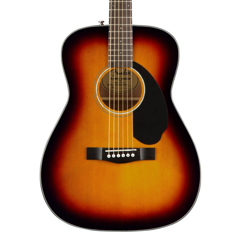 Fender CC-60S Solid Top Concert Acoustic Guitar – 3-Color Sunburst