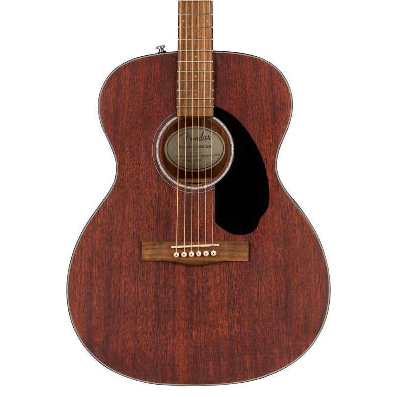 Fender CC-60S Solid Top Concert Acoustic Guitar – All-Mahogany