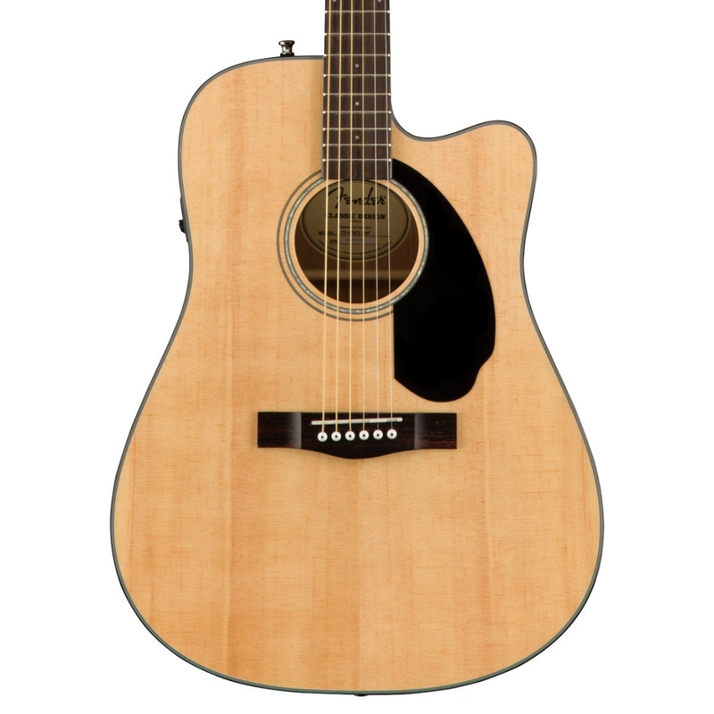 Fender CD-60SCE Solid Top Dreadnought Acoustic-Electric Guitar – Natural