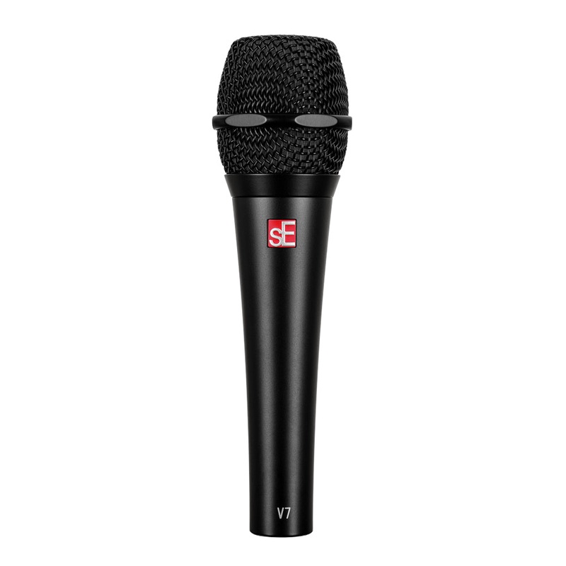 SE Electronics V7-BLK-U Handheld Supercardioid Professional Vocal Microphone – Black
