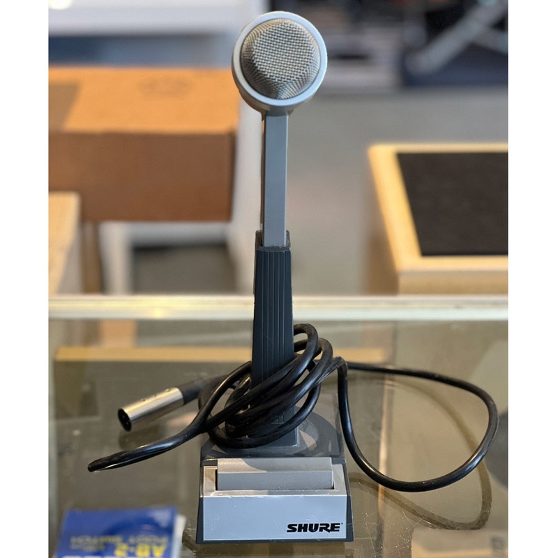 Shure Model 522 Push to Talk Voice Communication Desk Microphone (Pre-Owned)