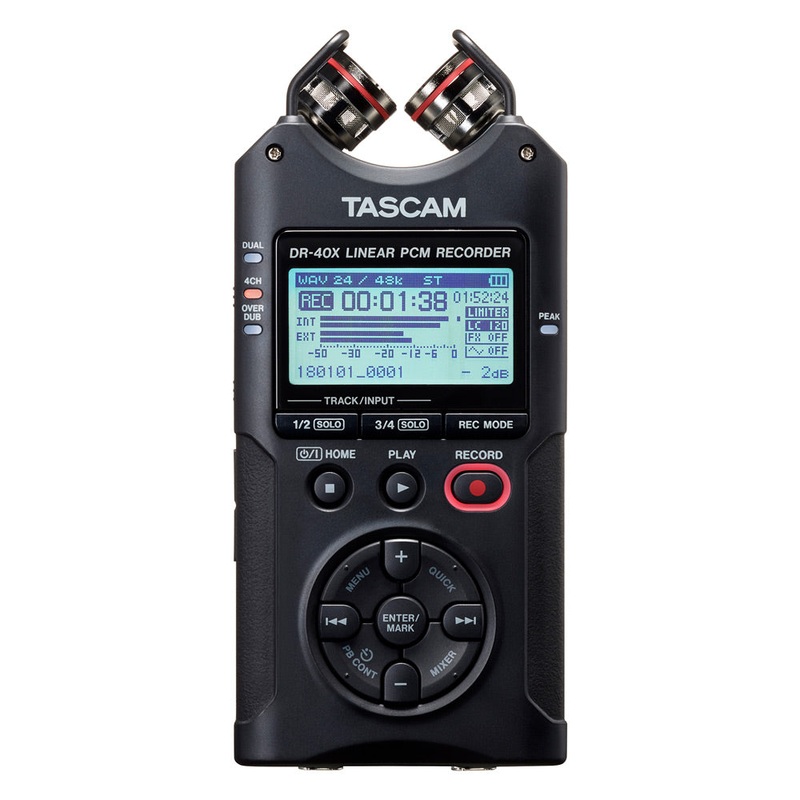 Tascam DR-40X Four-Track Audio Recorder & USB Audio Interface
