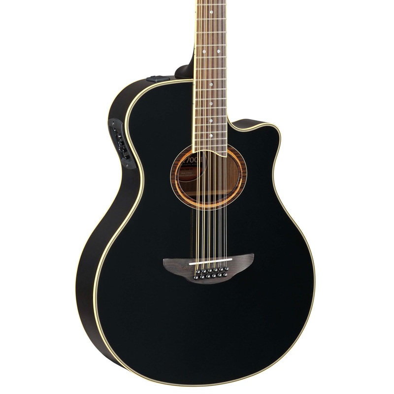 Yamaha APX700II-12 APX Series 12-String Acoustic Electric Guitar – Black