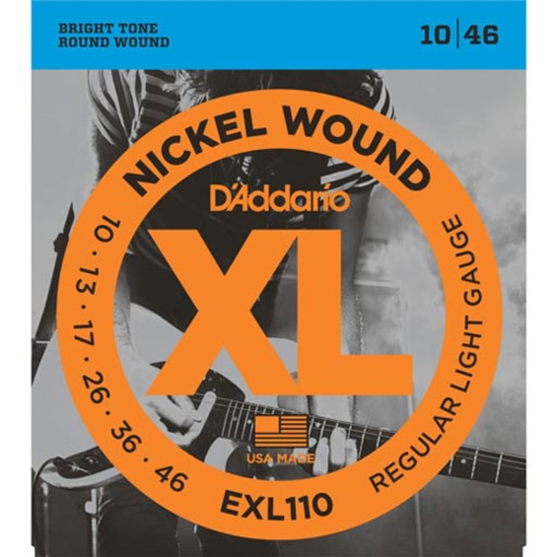 DAddario EXL110-3D Nickel Wound Electric Guitar Strings Regular Light 10-46 3 Sets