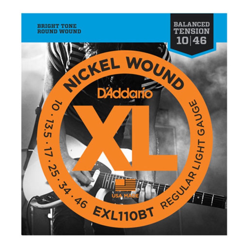 DAddario EXL110BT Electric Guitar Nickel Wound Strings Balanced Tension – Regular Light 10-46