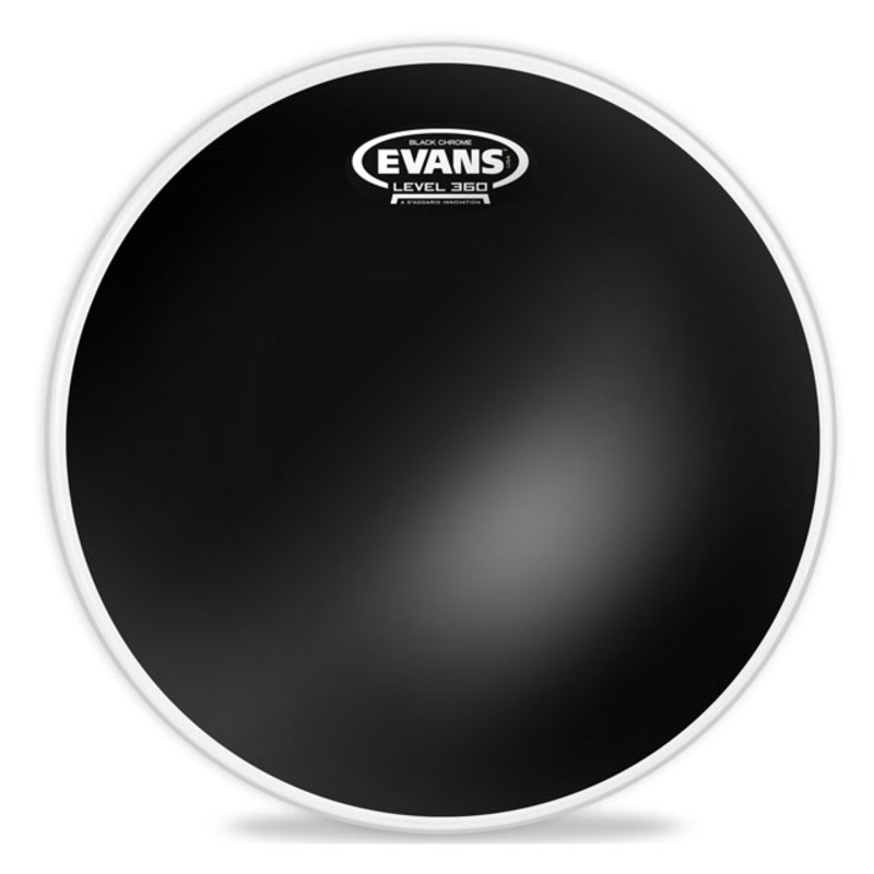 Evans Black Chrome Drumhead – 8 in.