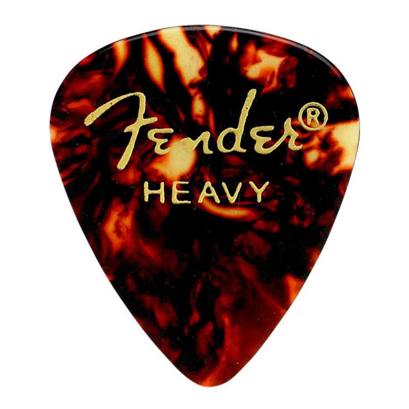 Fender 12 Pack 351 Shape Heavy Guitar Picks – Tortoise Shell
