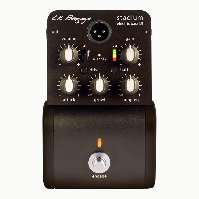 LR Baggs Stadium DI Electric Bass Preamp Pedal w/ Carry Case