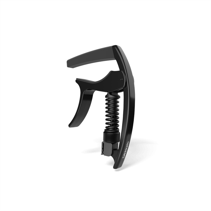 D’Addario PW-CP-09 Tri-Action Capo – Adjustable Tension – Black