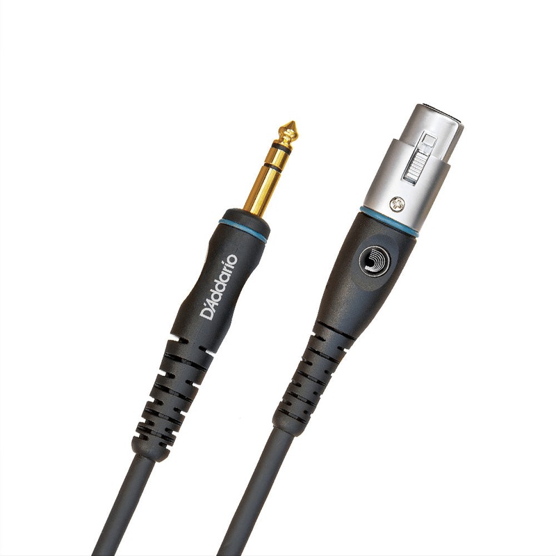 D’Addario PW-GM-10 Custom Series Microphone Cable – 1/4 in. to XLR – 10 ft.