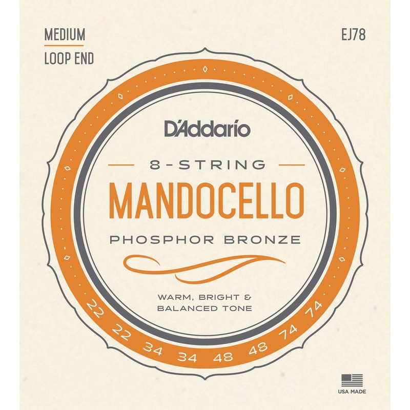 Daddario Mandocello Set EJ78 Mandolin Strings